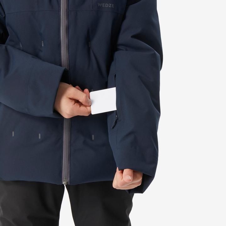 Actual product image Wedze Children's ski jacket padded warm and waterproof - 500 blue (152)