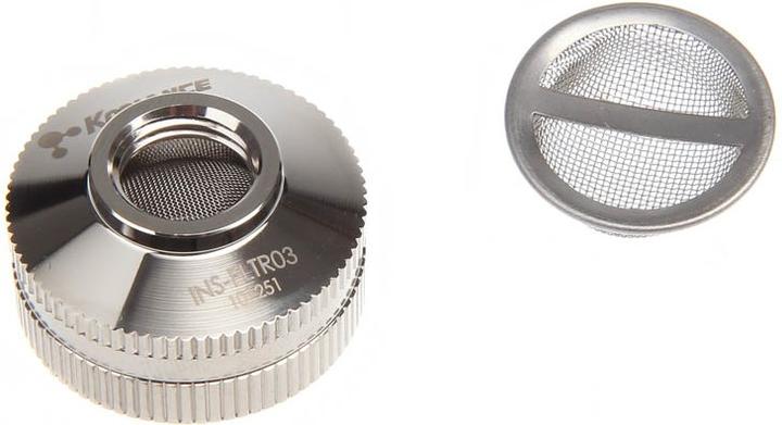 Actual product image Koolance INS-FLTR03 Inline Coolant Filter