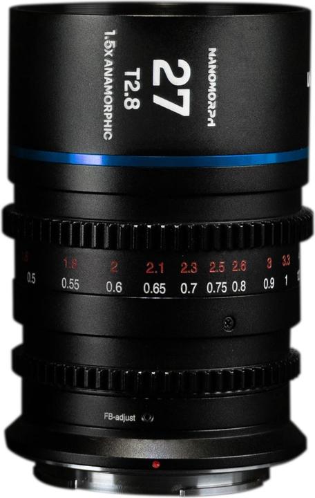 Immagine prodotto Venus Optic Lunghezza focale fissa Nano 1.5X 27mm T/2.8 (blu) - Arri PL (Arriva PL, APS-C / DX)