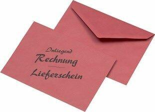 Actual product image Mailmedia Envelope C6 "Delivery note/invoice", red (114 x 162 mm, 1 x)