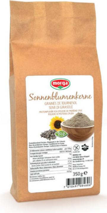 Produktbild Morga Sonnenblumenkernprotein roh glutenfrei Bio Plv (1 Stück, Pulver, 361 g)
