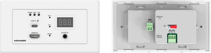 Produktbild Hochleistungs AVoIP Encoder für 4K60 4:2:0 Video mit HDMI und USB-C Eingang über 1G Ethernet, Unter