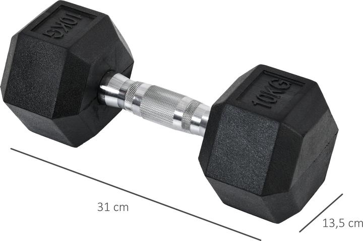 Actual product image Homcom Sechseck-Hantel (2 x 10 kg)
