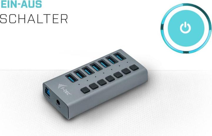 Actual product image i-tec U3CHARGEHUB7 (USB-B, 7 Ports)
