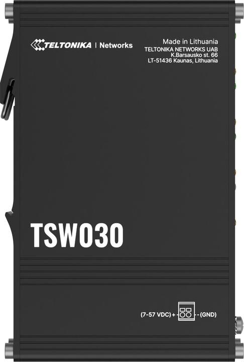Produktbild Teltonika Switch TSW030 8x RJ45 100Mb/s, IP30 (8 Ports)