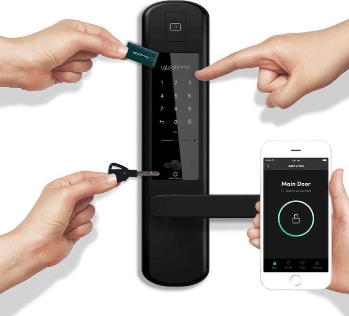 Actual product image Igloohome Mortise 2 (Electronic numerical code, Bluetooth, Key, Key card)