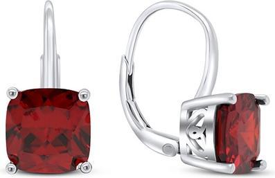 Produktbild Brilio Silver - Fashion silver earrings with red zircons EA301WR