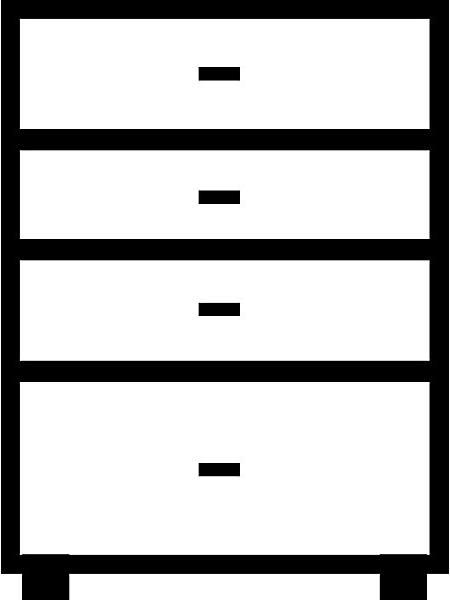 Produktbild Mauser Karteischrank, Bügelgriffe (80 x 60 x 105 cm)
