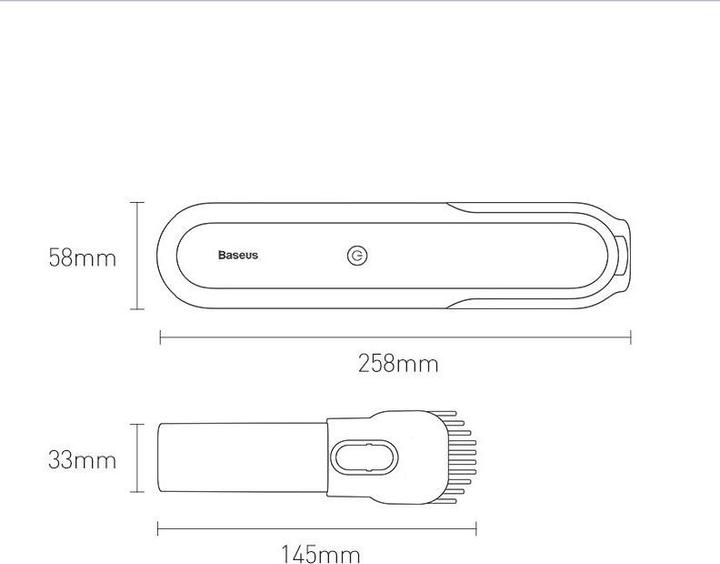 Produktbild Baseus A1 Car Vacuum Cleaner White