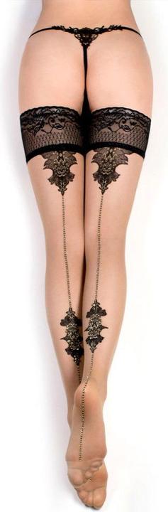 Ballerina's Secret Fantasy Halterlose Strümpfe (S/M) (20 DEN, S/M)