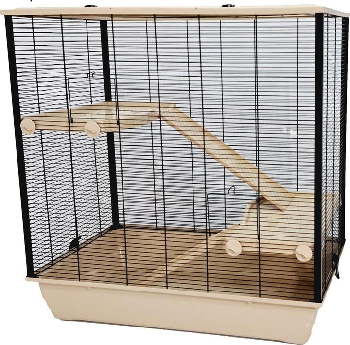 Actual product image Interzoo INTER-ZOO Frodo + Plastic Beige - Cage for one hamster