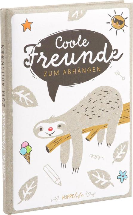 Image du produit Goldbuch Livre d'amis Happylife Sloth (A5, À rayures, Couverture rigide)