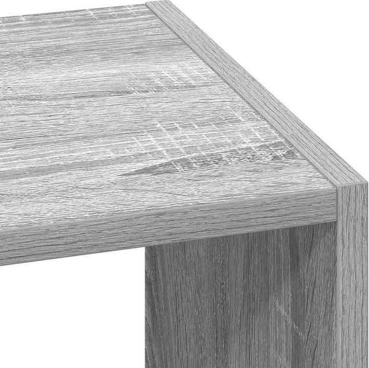 Productafbeelding VidaXL Stapelbare boekenplank grijs Sonoma 30x30x80 cm materiaal op houtbasis (30 x 30 x 80 cm)