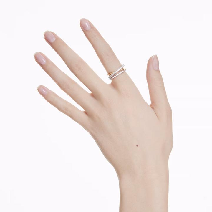 Actual product image Swarovski Hyperbola Ring Various cuts White Metal mix (52)