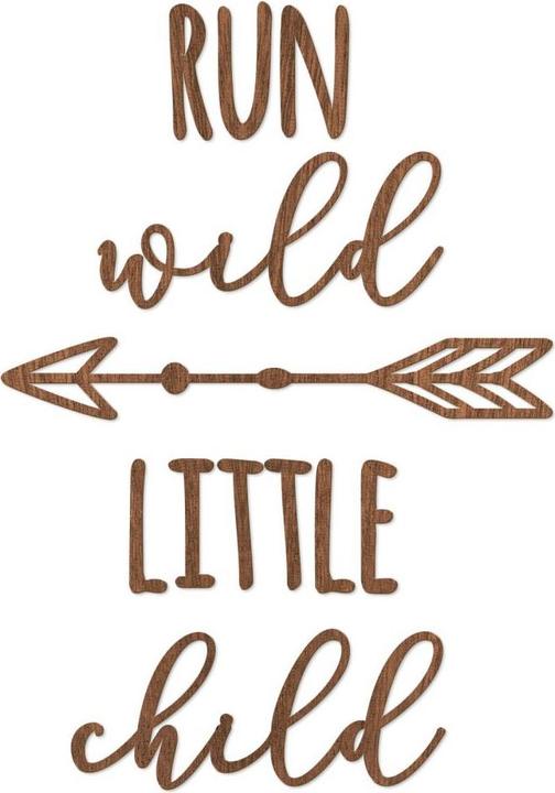 Image du produit Trenddeko Run wild little child (35 x 50 cm)