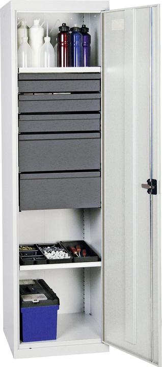 Stumpf Werkzeugschrank 2 Fachböden gesamt 5 Schubladen (50 cm, 50 cm)