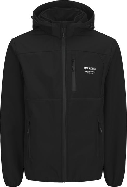 Actual product image Jack & Jones JACK&JONES PLUS JJTHEO SOFTSHELL JACKET PLS Heren Jas - Black (3XL)