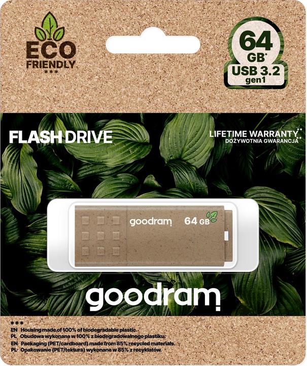Actual product image Goodram UME3 USB 3.0 64GB Eco Friendly (64 GB, USB-A)