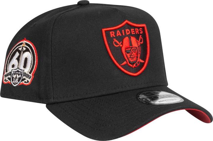 New Era 9Forty Snapback Cap - Las Vegas Raiders Schwarz Rot (One Size)