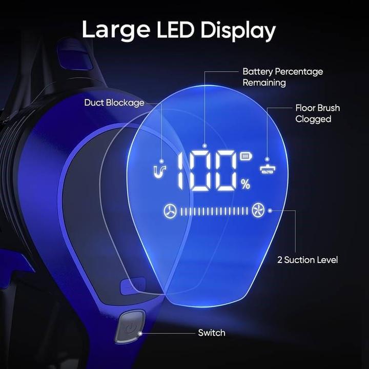 Actual product image Moosoo XC1 Kabelloser Staubsauger