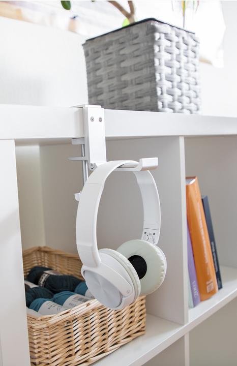 Actual product image Delock Headphone holder adjustable for table mounting Alumi