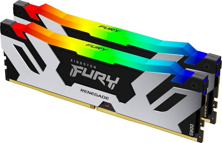 Kingston DDR5 64GB PC 6000 CL32 KIT (2x32GB)FURY RenRGB XMP retail (2 x 32GB, 6000 MHz, DDR5 RAM, DIMM)