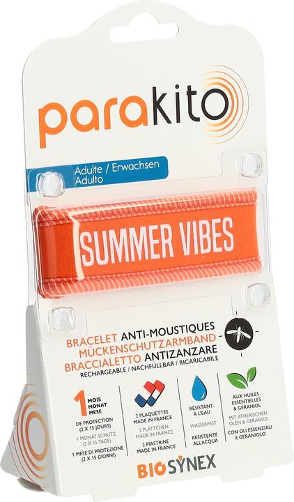Produktbild Para‘Kito Armband Erwachsene Good Vibes orange (Neopren)