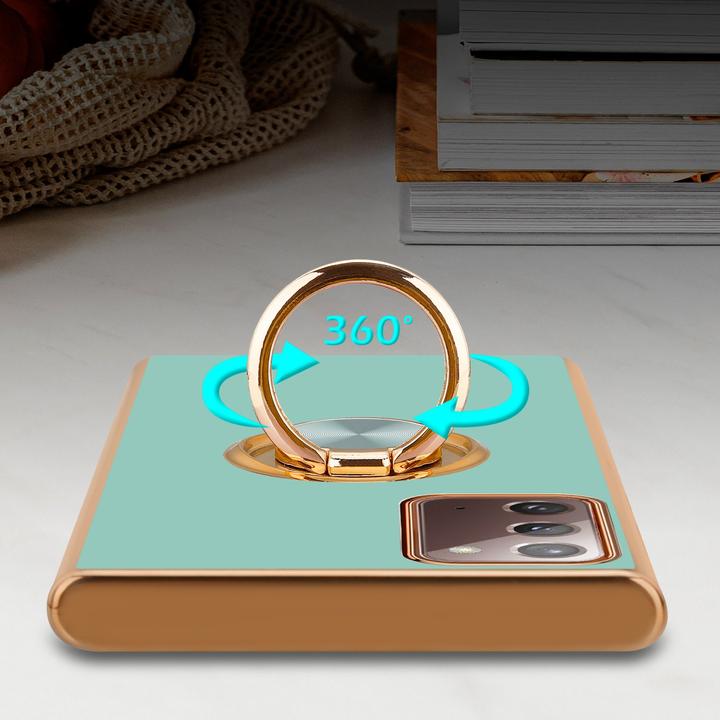 Produktbild Cadorabo Hülle für Samsung Galaxy NOTE 20 im TPU mit Kameraschutz und Ring LM089 Style (Samsung Galaxy Note 20)