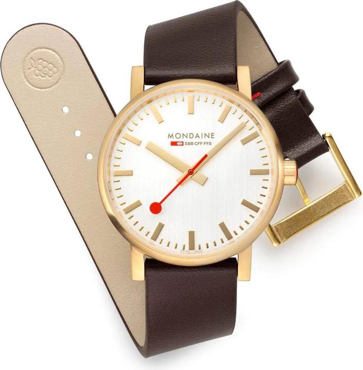 Produktbild Mondaine Evo2 - Ip Gold (Analoguhr, 40 mm)