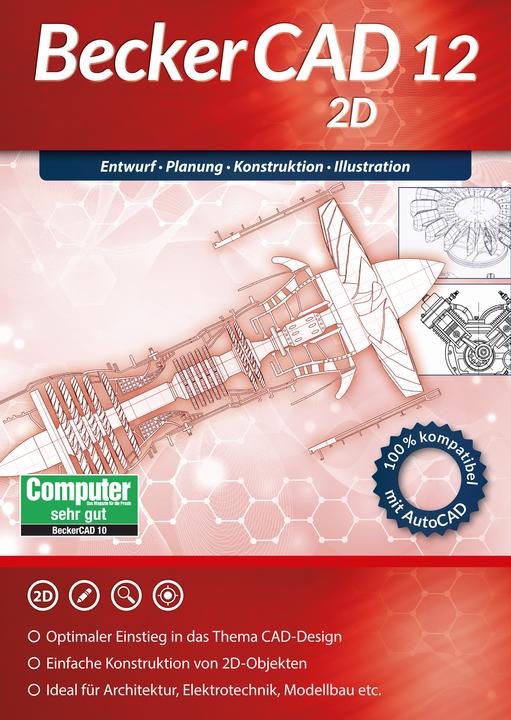 Actual product image BeckerCAD 12 2D (1 User, 1 Devices/Users, unlimited)