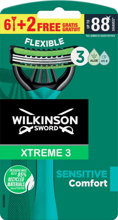 Wilkinson Rasierer Extreme3 Sensitive 6+2