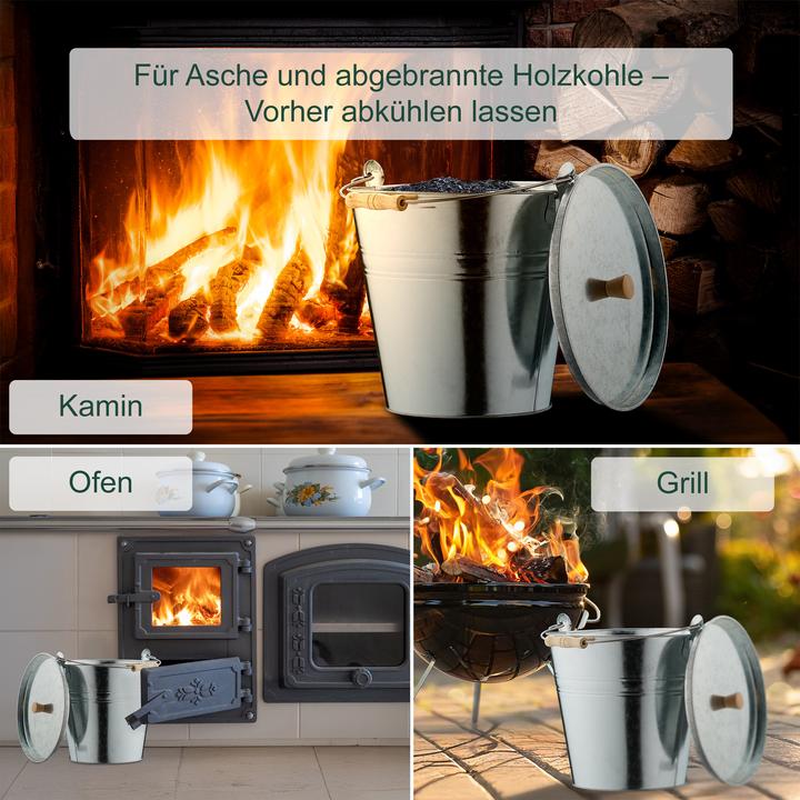 Produktbild Relaxdays Ascheeimer