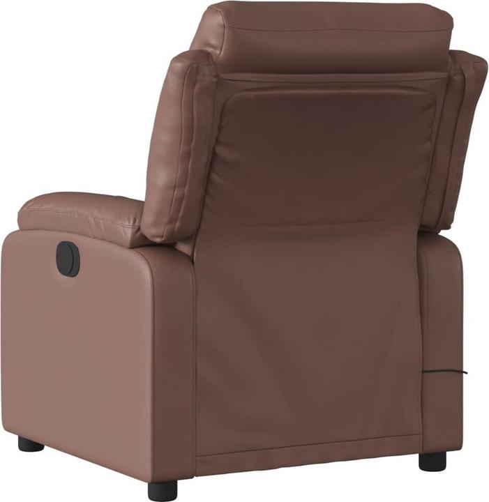 Actual product image VidaXL Massage armchair TV armchair Recliner armchair Brown imitation leather