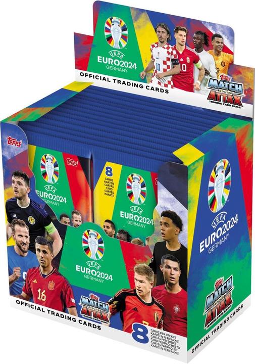 Immagine prodotto Topps Display Euro 2024 (Tedesco, Francese, Svizzero-tedesco, Italiano, Inglese, Display del booster)