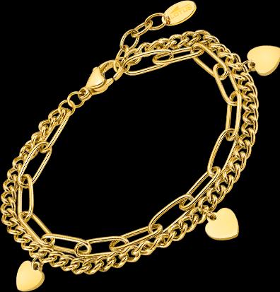 Lotus DAMEN-HERZ-ARMBAND LS2314-2/2 316L EDELSTAHL, DAMEN (20 cm, Edelstahl)