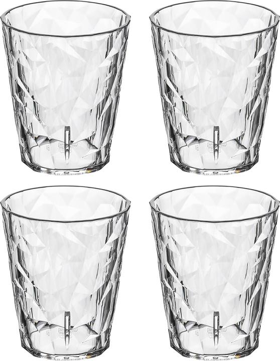 Koziol Trinkglas 250 ml 4er-Set CLUB No. 1 (0.25 l, 4 x)