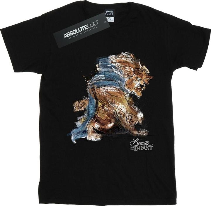 Immagine prodotto Disney Beauty And The Beast Beast Sketch Maglietta Ampia Donna (XL)