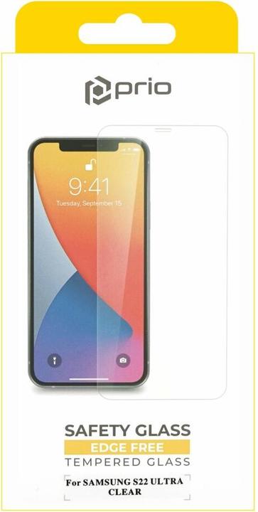Produktbild prio Panzerglas Schutzfolie für Samsung S22 Ultra klar (1 Stück, Samsung Galaxy S21)
