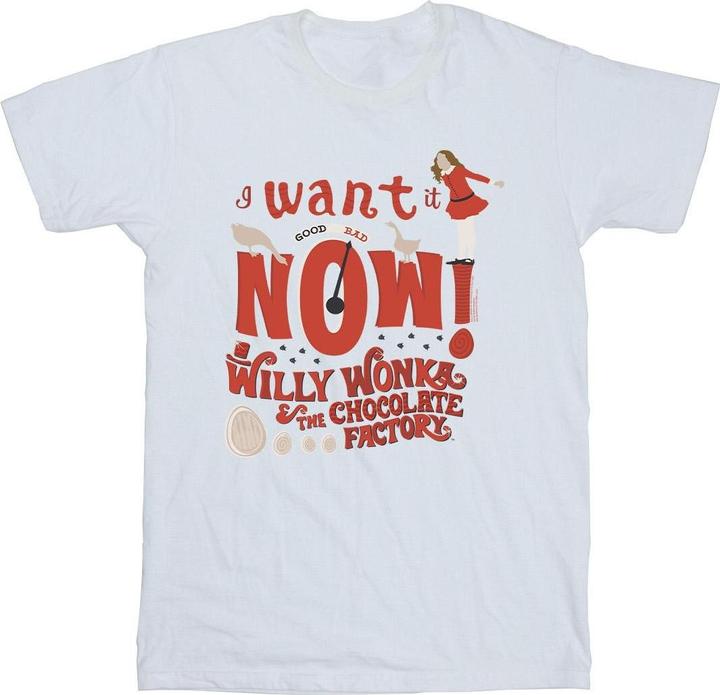 Actual product image Willy Wonka & the Chocolate Factory Boys Verruca Salt I Want It Now T-Shirt (152, 158)