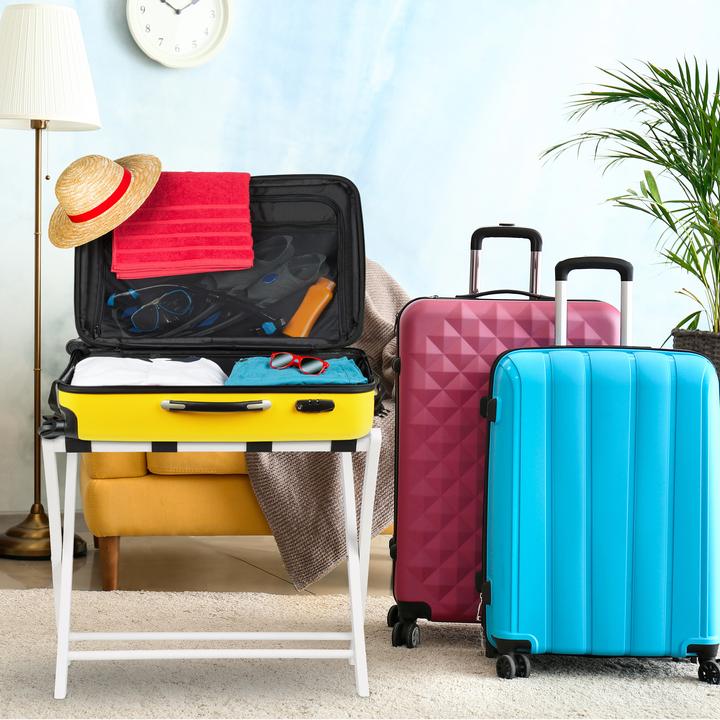 Image du produit Relaxdays Porte-bagages en pliable (Porte-valise)