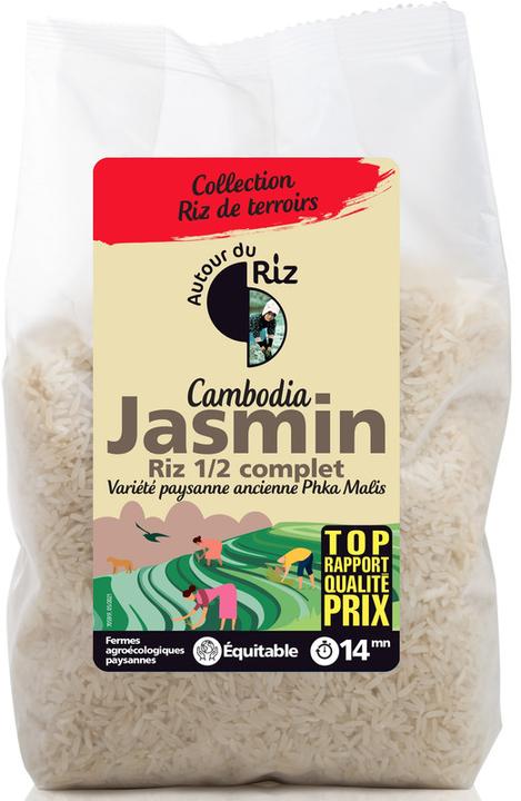 Actual product image Autour du Riz Riz jasmin Cambodge 1/2 complet