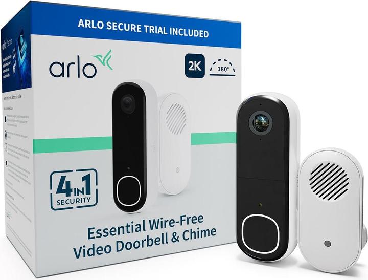 Actual product image Arlo Video Doorbell 2K + Chime Bundle (Wi-Fi)