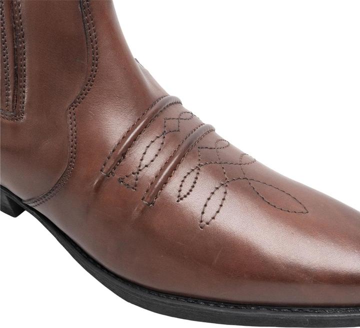 Actual product image Woodland Gringos distressed leather western ankle boots (42)