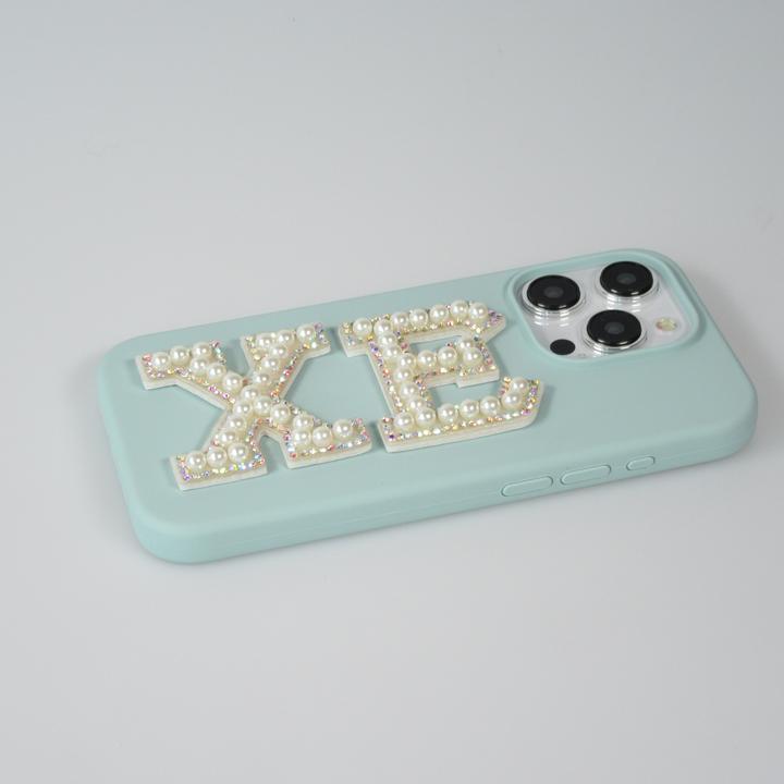 Actual product image PhoneLook Stickers for mobile/tablet/computer 3D Pearls white letter U