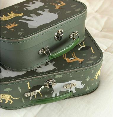 Produktbild A Little Lovely Company Kofferset Savanne
