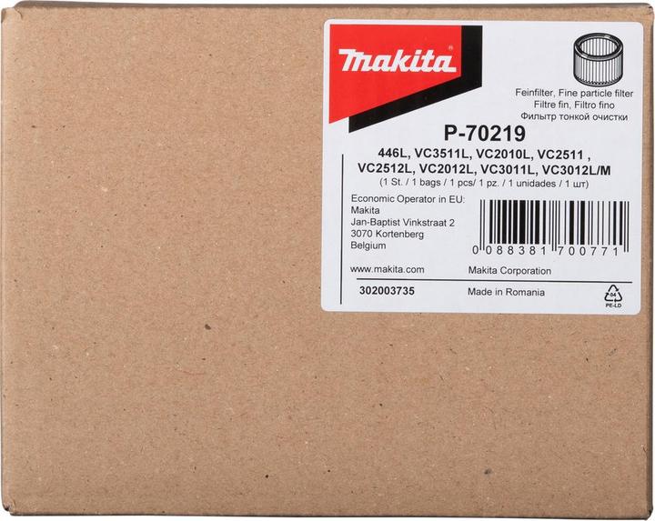 Image du produit Makita Hauptfilter P-70219