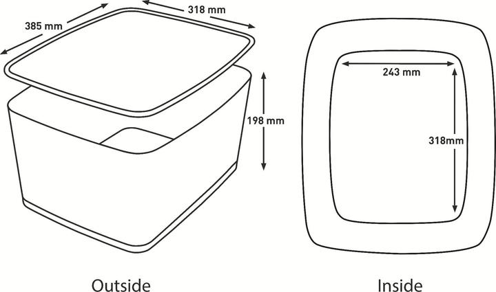 Immagine prodotto Leitz Contenitore MyBox (31,8 x 19,8 x 38,5 cm, 18 l)
