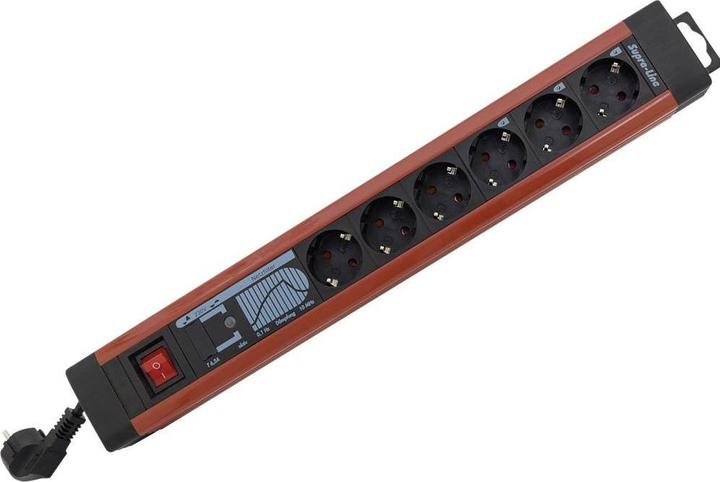 Actual product image REV Supra-Line surge protection (6 x, CEE 7/3, 3 m)