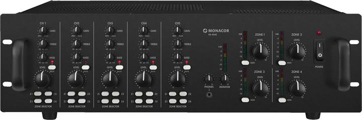 Immagine prodotto Monacor PA-4040 40 W amplificatore ELA a 4 zone (Amplificatore)
