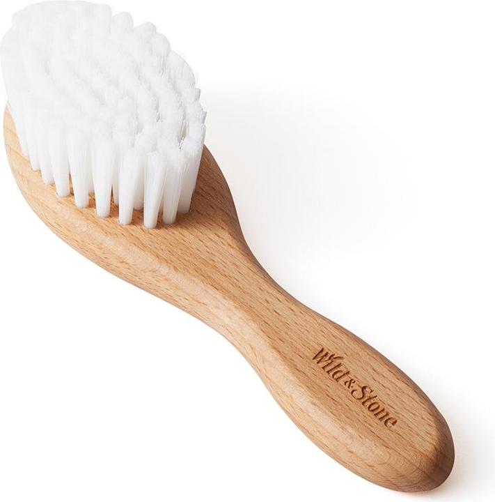 Image du produit Wild & Stone brosse à cheveux vegan en nylon bio pour bébé en bois de hêtre